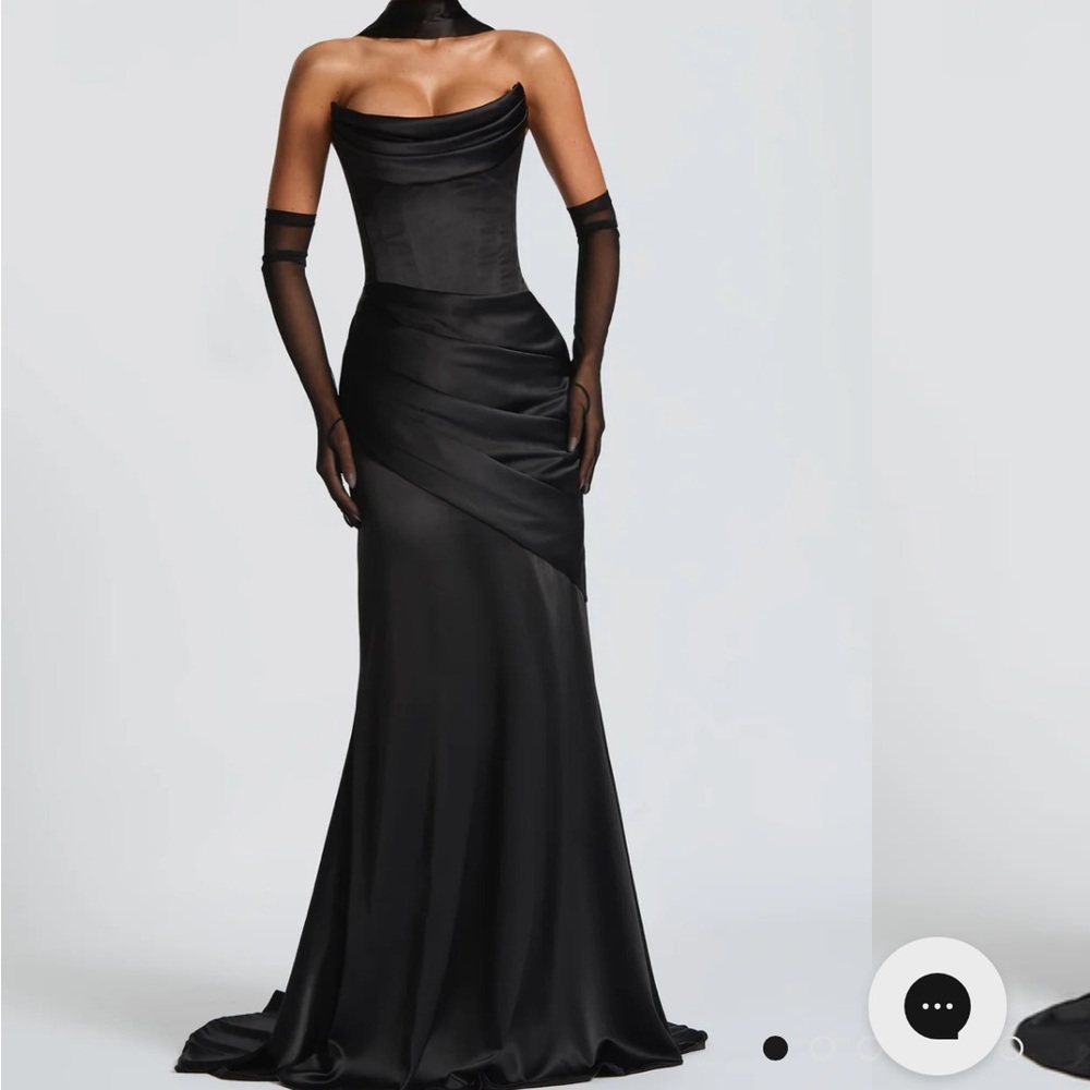 Elegant Black Evening Dress | Babyboo Kensington Maxi Dress in Small Black